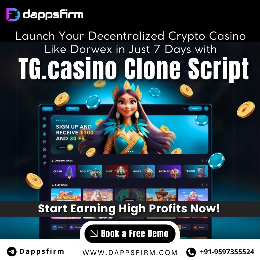 White Label TG.Casino Clone Script with Crypto Wallet, Staking & Token Rewards