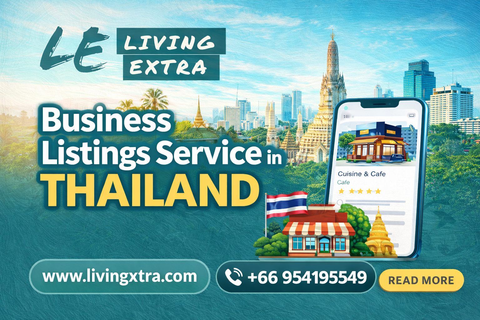 How do business listings in Thailand improve online visibility?