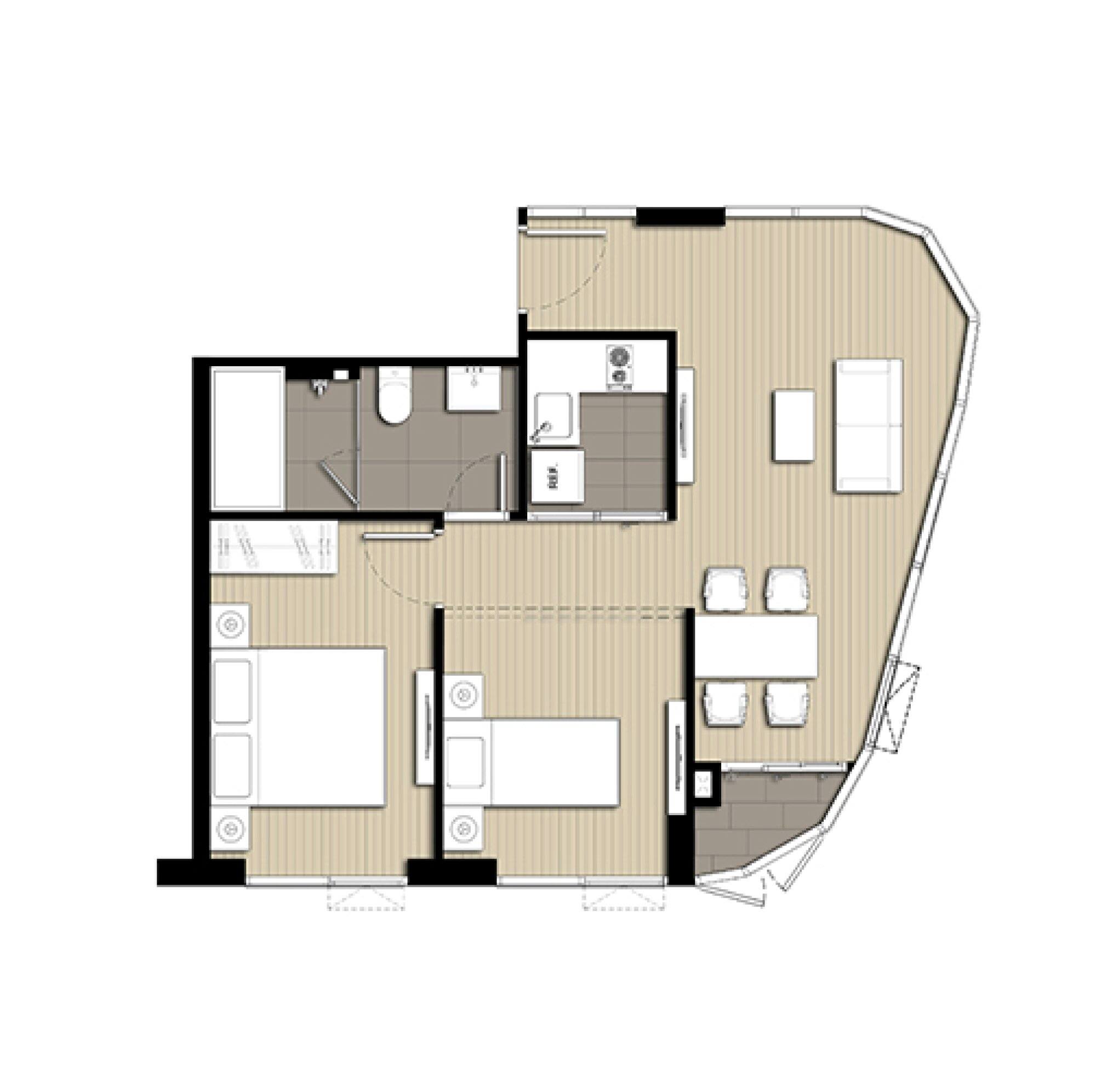 Two Bed Room Apartment For Rent