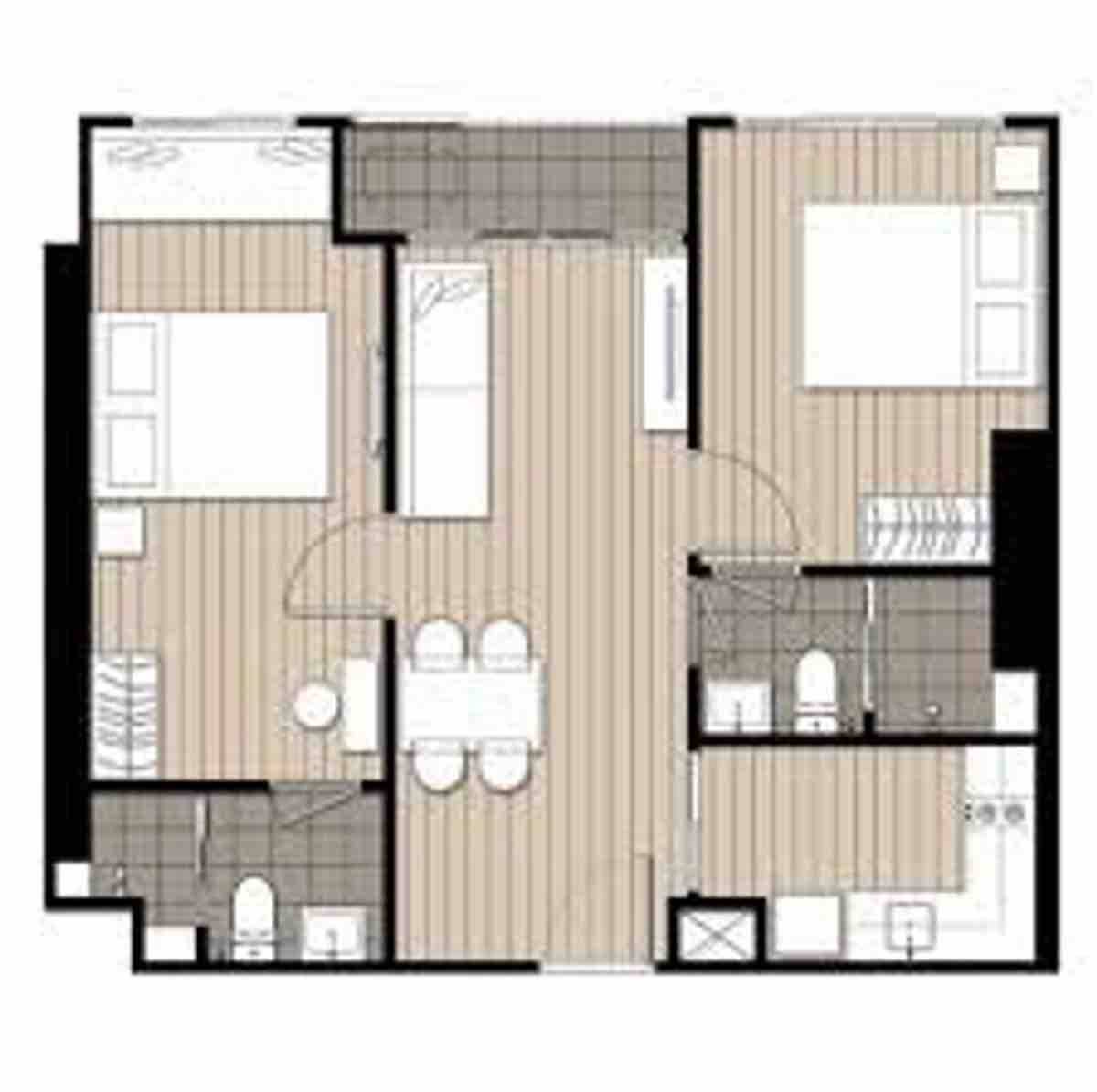Two Bed Room Condo For Rent