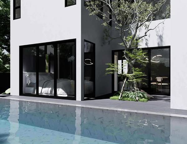 Three Storey House with Pool For Sale