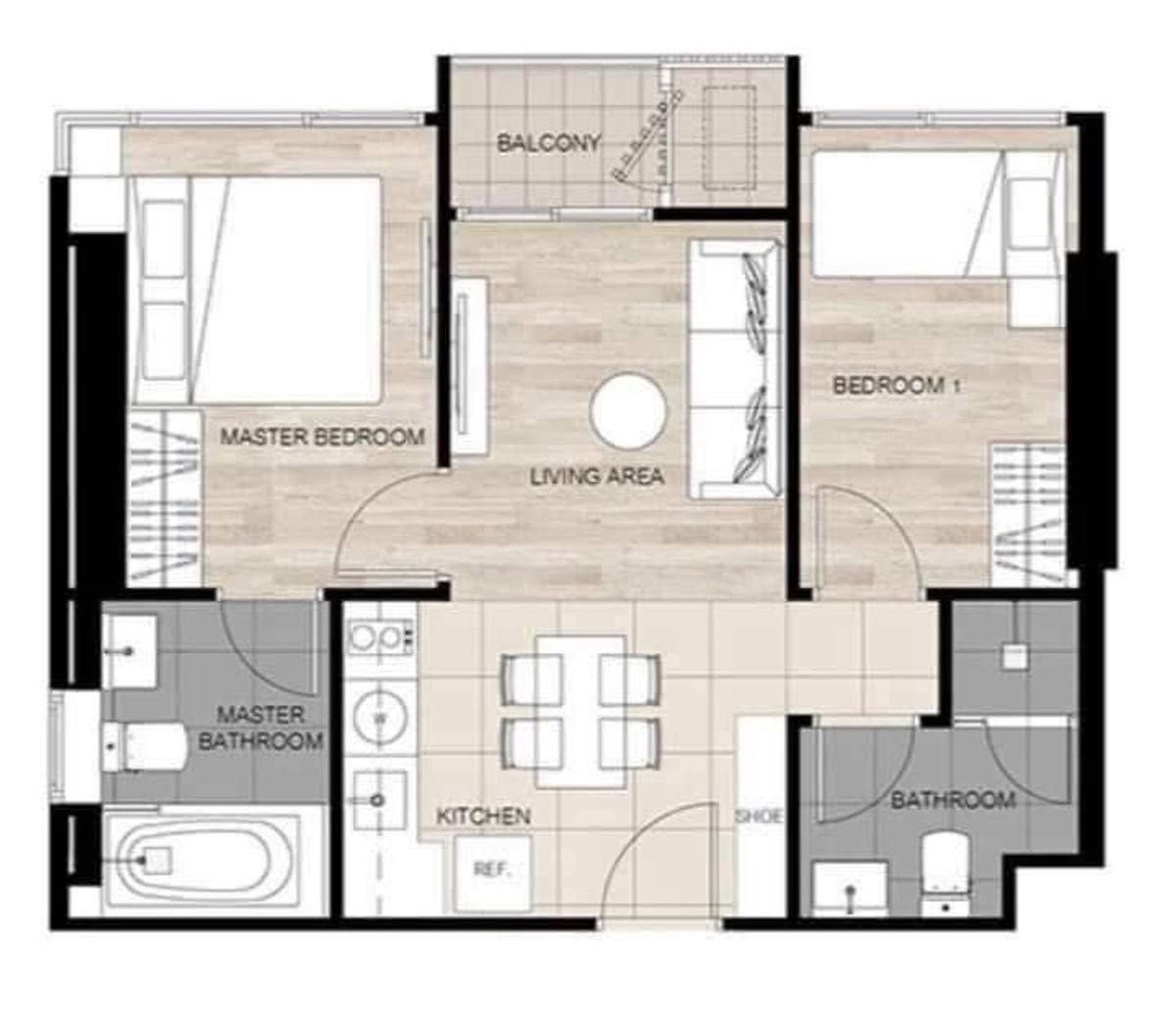 Two Bedroom Condo For Rent